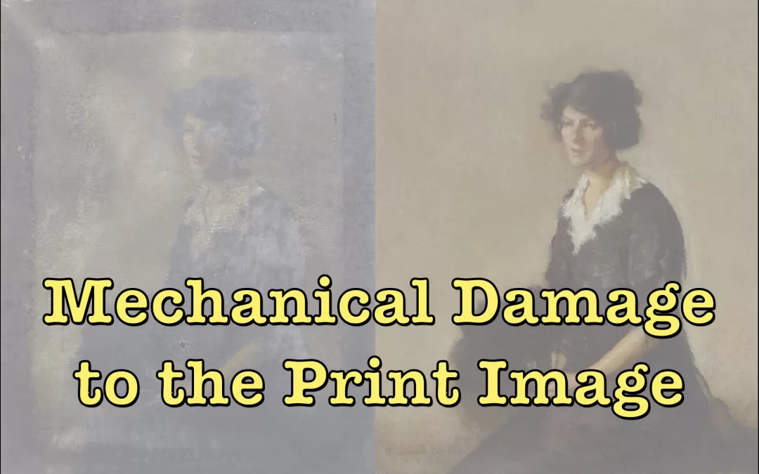 Mechanical damage to the print image in flexo