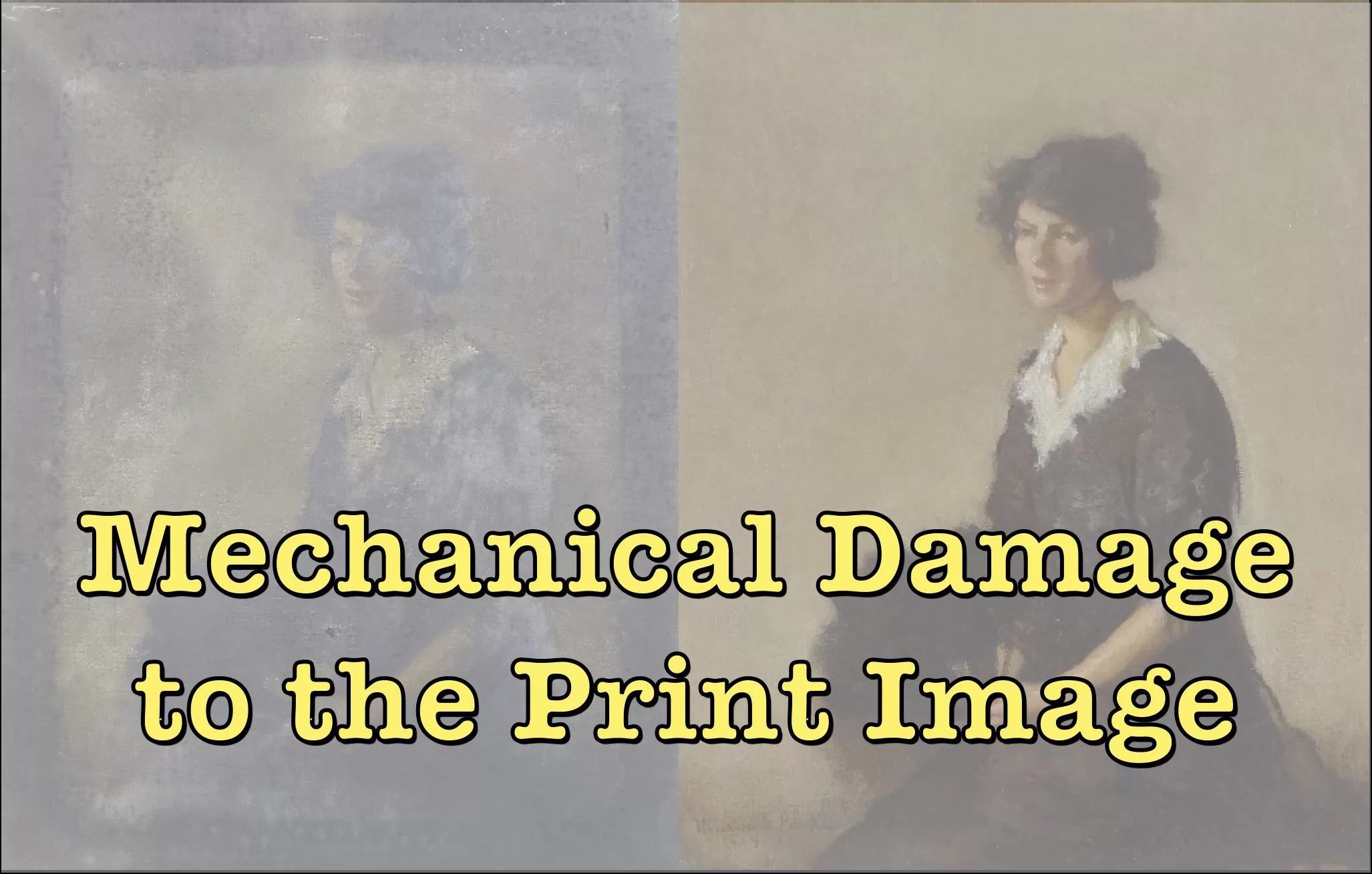 Mechanical damage to the print image in flexo